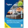 Image de AGIPA 119601 Etiquettes blanches enlevables coins arrondis multi-usage 22 x 16 mm - Pochette de 3825