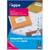 Image de AGIPA 119603 Etiquettes blanches multi-usage 50 x 25 mm - Boîte de 1100
