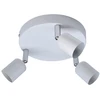 Image de Plafonnier 3 spots, fer blanc Basic