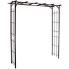 Image de Pergola tube CAR20 fer vieilli - 187x40x198 cm - Acier époxy