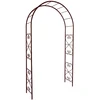 Image de Arche tube ROND20 romantique fer vieilli - 130x40x250 cm - Acier époxy