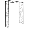 Image de Pergola tube CAR25 mandala anthracite - 155x50x198 cm - Acier époxy