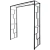 Image de Pergola tube CAR25 Linéale anthracite - 155x50x198 cm - Acier époxy