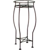 Image de Sellette ronde fer vieilli H. 60 pour pot 26 cm - Acier époxy