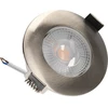 Image de Lot 3 Spots acier encastrables Fixes RUBY Module 5W 400lm Blanc Chaud