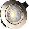 Image de KIT 3 spots aciers encastrables JADE Orient. MODULE TRIAC 5W, 2700K, 400lm, Ø83