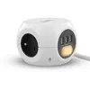 Image de Multiprise design 2 en 1 avec interrupteur Tnb - 3 prises terre - 3 ports USB - blanc