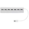 Image de Hub USB-A et USB-C vers USB-A TNB - 7 ports - Gris