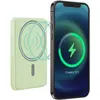 Image de TNB Batterie portable compatible Magsafe 5000 MAH - Powerbank à charge rapide 15W sans fil (Qi) et 20W en filaire - Vert
