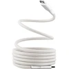 Image de TNB Câble USB-C vers USB-C avec gaine magnétique anti noeuds - 1,5 m - Blanc