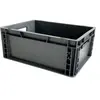 Image de Bac de rangement norme Europe - gerbable 15 litres - polypropylène gris anthracite