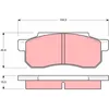 Image de Jeu de plaquettes de frein TRW GDB361, avant