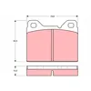 Image de Jeu de plaquettes de frein TRW GDB1065, avant