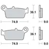 Image de Jeu de plaquettes de frein TRW MCB665