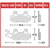 Image de Bremsbelagsatz, ohne Straßenzulassung TRW MOTO MCB582SRM