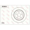 Image de Disque de frein TRW DF8053 arrière, plein, 1 pièce