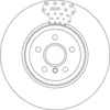 Image de Disque de frein TRW DF6605S avant, ventilé, à haute teneur en carbone, 1 pièce