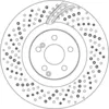 Image de Disque de frein TRW DF6862S avant, ventilé, perforé, 1 pièce