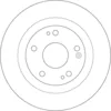 Image de Disque de frein TRW DF6705 arrière, plein, 1 pièce