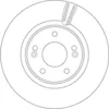 Image de Disque de frein TRW DF6497S avant, ventilé, 1 pièce
