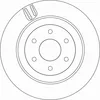 Image de Disque de frein TRW DF6967 arrière, ventilé, 1 pièce