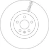 Image de Disque de frein TRW DF6939S avant, ventilé, 1 pièce