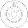 Image de Disque de frein TRW DF6986S avant, ventilé, 1 pièce