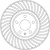 Image de Disque de frein TRW DF6950S avant, ventilé, à haute teneur en carbone, 1 pièce