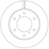 Image de Disque de frein TRW DF6735 avant, ventilé, 1 pièce