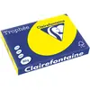 Image de Clairefontaine Papier A3 couleur Trophée - 80g - Ramette de 500 feuilles - Jaune Intense
