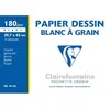 Image de Feuilles papier dessin Clairefontaine 96185 - A3 - 180g - blanc - pochette de 10