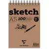 Image de Bloc Sketch croquis Clairefontaine - RI A5 - 100F - 90g - blanc
