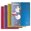 Image de Cahier à reliure intégrale EVOLUTIV'BOOK Intensive + 3 intercalaires en polypropylène repositionnables Clairefontaine - A4+ - 240 pages - quadrillé 5x5 - couleurs assorties