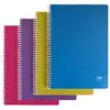 Image de Cahier spirales Linicolor Clairefontaine - format A5 - 14,8 x 21 cm - 90 pages - 90g - petits carreaux 5x5 - coloris intense