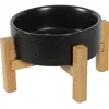 Image de Ecuelle grès Solo pour chien Zolux Keramo Noir 300 ml 475341NOI