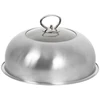 Image de Cloche cuisson vitrée inox - vitrée supérieure - Ø 27 x H. 15 cm