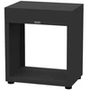 Image de Meuble ouvert à 4 pieds réglable, en acier noir - 80 x 55 x 92 cm