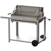 Image de Barbecue avec chariot en Inox Irissarry, grille en inox de 78 x 32 cm