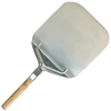 Image de Pelle à pizza en inox à manche pliable en bambou - L.42 x P.32 x H.6 cm