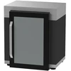 Image de Meuble frigo Duo - 80 x 55 cm - Espace ouvert - Inox et acier noir - Origine France Garantie
