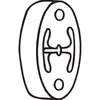 Image de Support caoutchouc, échappement BOSAL 255-212