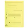Image de Chemise 2 rabats Exacompta pour dossiers suspendus - jaune pastel - 240 x 320 mm - paquet de 25