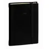 Image de Agenda de poche semainier affaires Fas Silk - 10 x 15 cm - fermeture élastique - noir