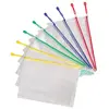 Image de Lot de 8 Pochettes PVC de rangement Djois Zipper à fermeture éclair - Indéchirable - format A4 - Assortis