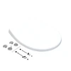 Image de Abattant déclipsable frein de chute plastique thermodur Click & clean blanc