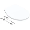 Image de Abattant frein de chute déclipsable Click & Clean slim, blanc