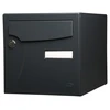 Image de Boîte aux lettres normalisée 2 portes extérieur RENZ acier anthracite mat