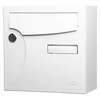Image de Boîte aux lettres normalisée 1 porte extérieur RENZ acier blanc brillant