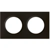 Image de Plaque double Dooxie, LEGRAND, noir velours