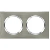 Image de Plaque double Dooxie, LEGRAND, inox brossé